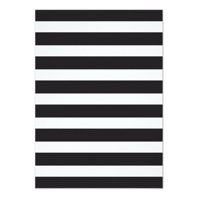 Black And White Striped Invitations 2